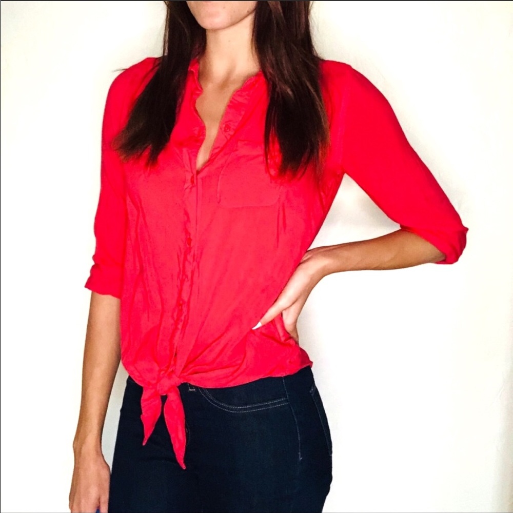 Old Navy Front-Tie Blouse
